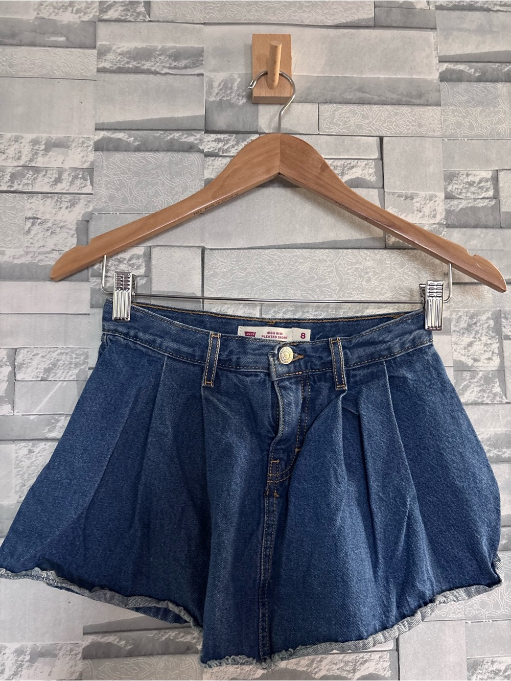 Levi's Dark Blue Denim Skort